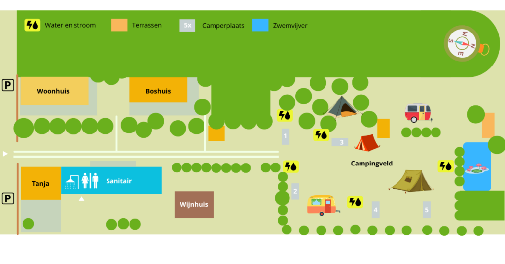 Plattegrond Hilltop Garden